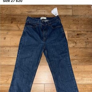 Abercrombie & Fitch Women's  Ankle straight ultra high rise